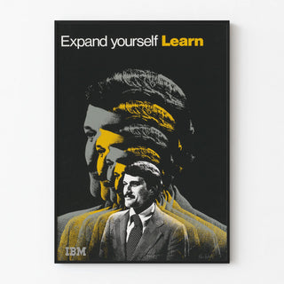 Vintage IBM Poster Expand Yourself Learn