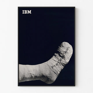 Vintage IBM Wear Safety Shoes Poster