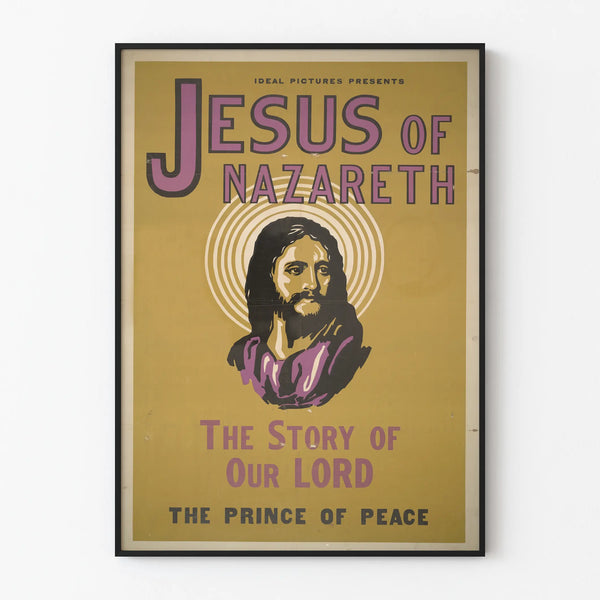 Vintage Poster Jesus of Nazareth Spiritual Wall Decoration