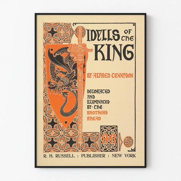Decorative poster Idylls of the King by Alfred Tennyson