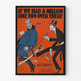 Vintage War Poster 1918 If We Had a Million Like Him Over There