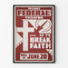 Decorative Poster Miami Federal Theater If Ye Break Faith