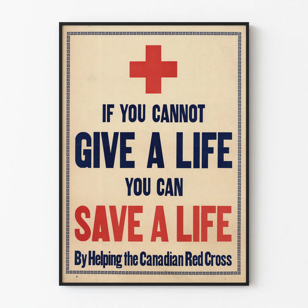 Canadian Red Cross Poster - Humanitarian Commitment Message