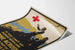 Vintage Red Cross poster for war funds