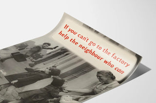 Vintage Poster Support for War Workers' Children