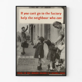 Vintage Poster Support for War Workers' Children