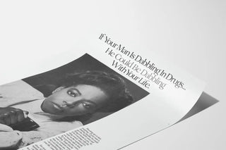 AIDS and Drugs Prevention Poster, Public Health Campaign