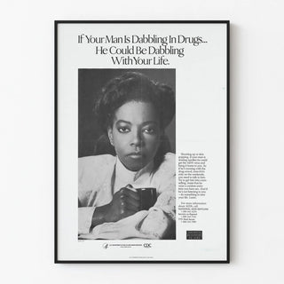 AIDS and Drugs Prevention Poster, Public Health Campaign