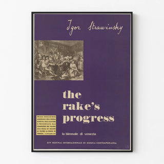 Wall decoration poster of Igor Stravinsky The Rake's Progress