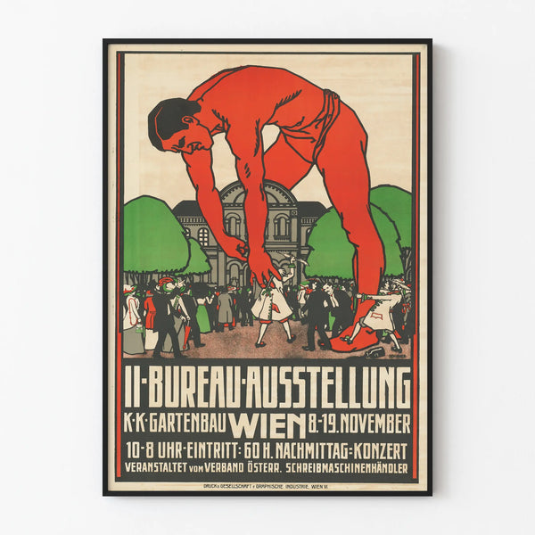 Vintage poster for an exhibition office in Vienna