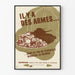 Vintage Military Poster « There are weapons in this pile of scrap metal »