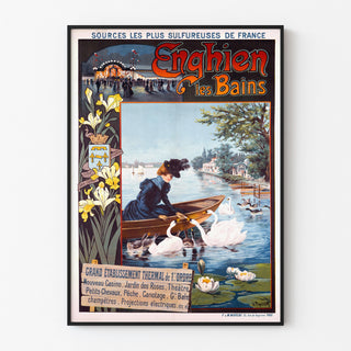 Enghien-les-Bains by Gustave Fraipont | Art print of old Poster