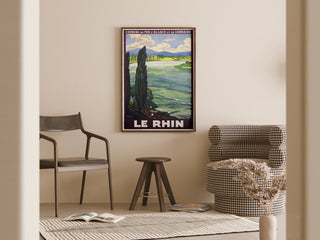 The Rhine | Art print of old Poster — artwork view