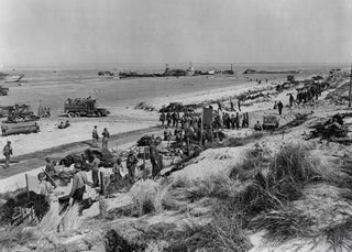 American bridgehead in formation - Normandy landings — artwork view