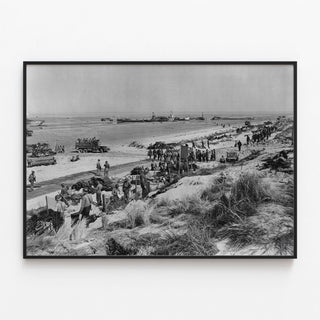 American bridgehead in formation - Normandy landings — framed artwork on a wall