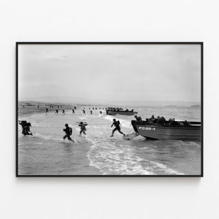 Amphibious training in Algeria in 1944 - World War II — framed artwork on a wall