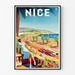 The Promenade des Anglais in Nice | Art print of old Poster