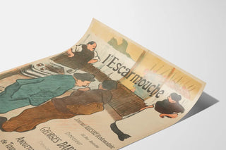 Vintage poster of l'Escarmouche in Toulouse-Lautrec style