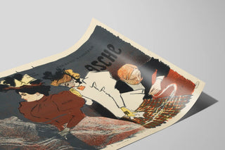 Vintage illustration poster for Asche by Fernand Vandérem — artwork view