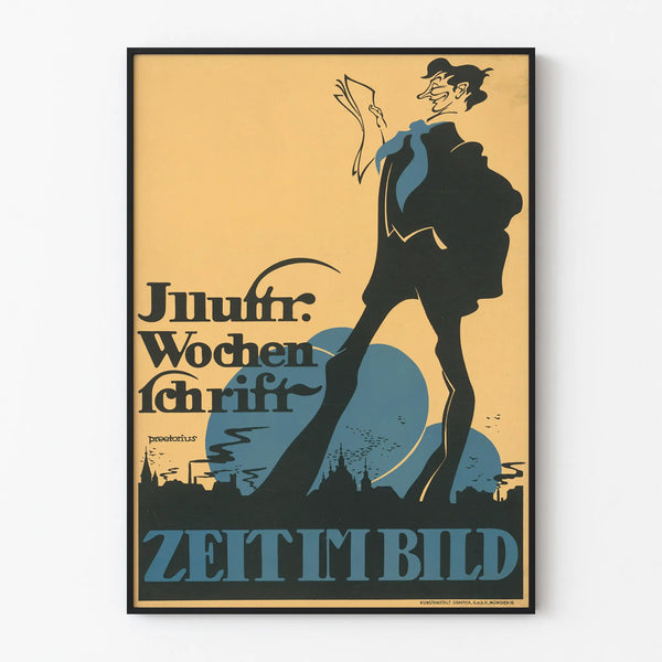 Vintage Zeit im Bild Poster for Wall Decoration