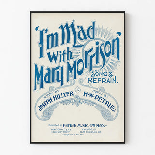 Vintage poster I'm Mad with Mary Morrison