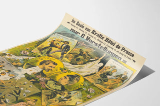 Vintage poster of the spiritual show Lane and Ney