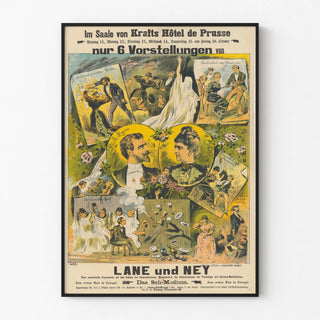 Vintage poster for the medium Lane and Ney's show
