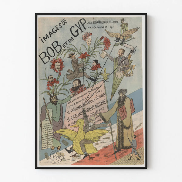 Vintage poster of Bob and Gyp for original wall decoration