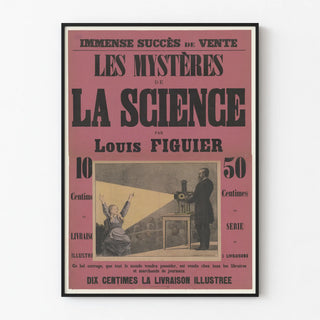 Vintage Poster of The Mysteries of Science by Louis Figuier