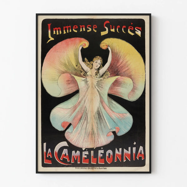 Vintage poster Immense Success La Caméléonnia for wall decoration