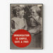 Vintage poster of simple and safe immunization