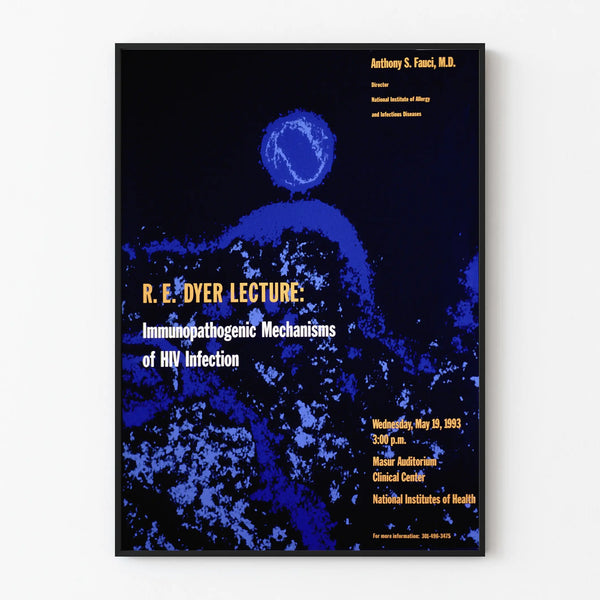 Scientific poster on the immunopathogenic mechanisms of HIV infection