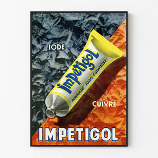 Vintage Poster Impétigol Tube Iodine Copper Ointment