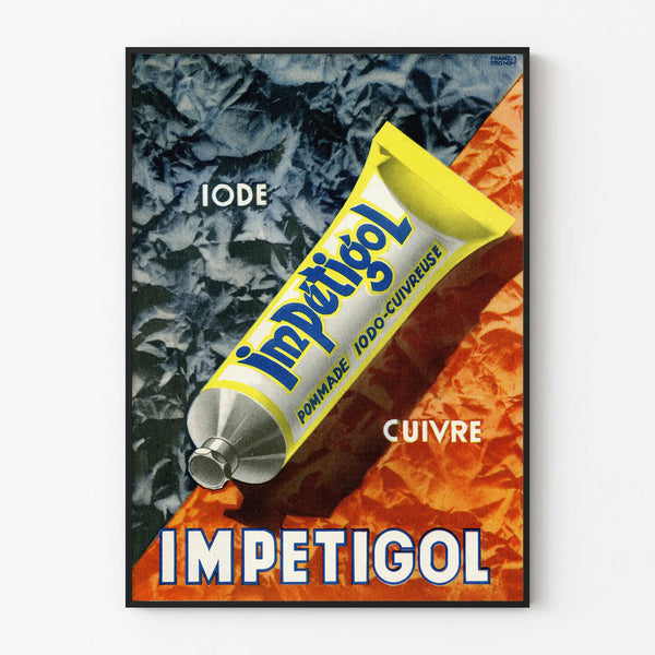 Vintage Poster Impétigol Tube Iodine Copper Ointment