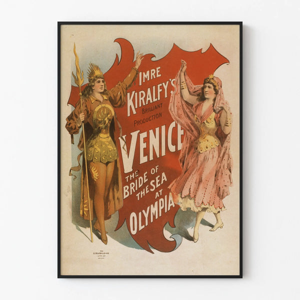 Vintage Venice Poster The Bride of the Sea at the Olympia