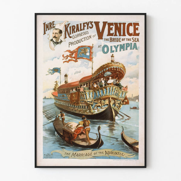 Vintage Venice Poster The Bride of the Sea by Imre Kiralfy