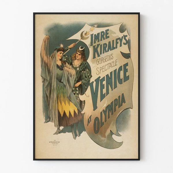 Vintage poster of Venice show at Olympia by Imre Kiralfy