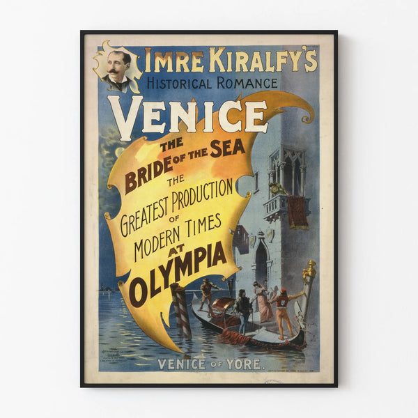 Vintage Poster Venice The Bride of the Sea - Historic Wall Decoration