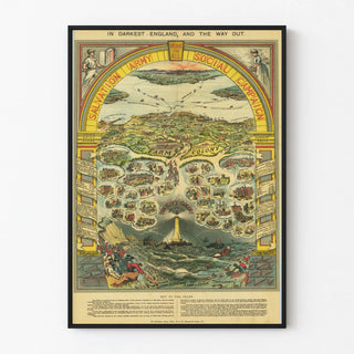 Vintage Poster for Salvation Army Social Campaign England