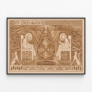 Artistic poster In Den Avond medieval style — framed artwork on a wall