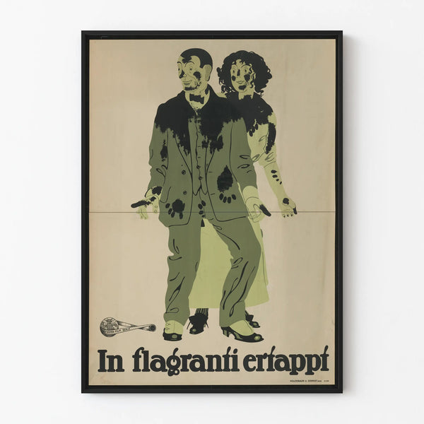 Vintage poster In flagranti caught – Original wall decoration