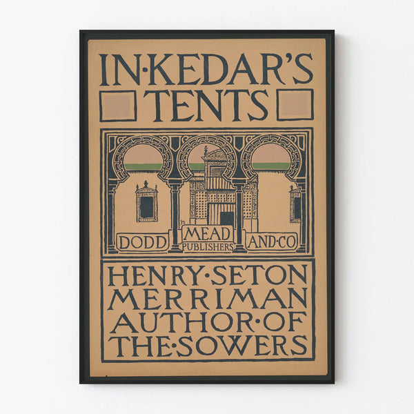 Vintage poster In Kedar's Tents - literary wall decoration