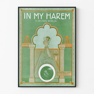 Vintage Poster In My Harem by Irving Berlin