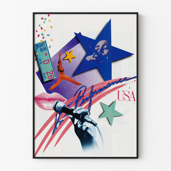 Poster Art Performance USA - Modern and Dynamic Wall Decoration