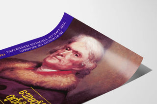 Historical portrait poster of Thomas Jefferson