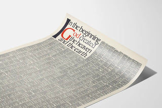 Biblical Poster Genesis - In the Beginning God Created the Heaven and the Earth