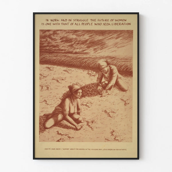 Poster supporting women in Latin American resistance