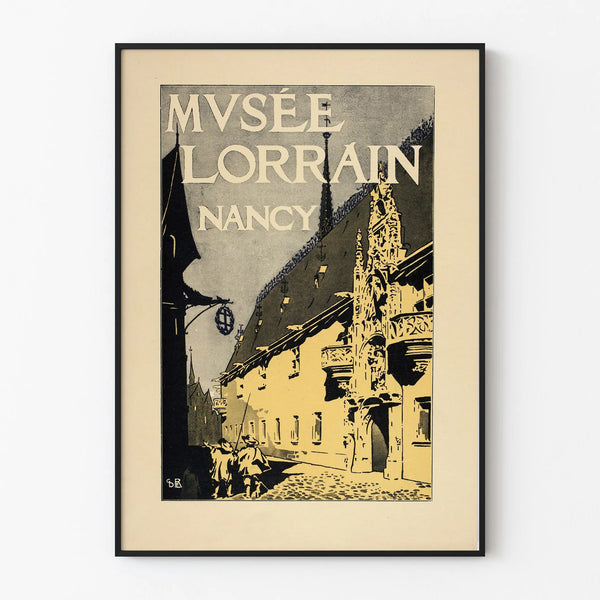 Vintage Poster of the Lorraine Museum in Nancy Wall Decoration