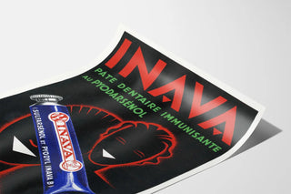 Vintage poster INAVA immunizing toothpaste