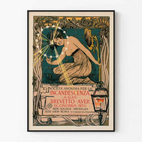 Vintage Poster Incandescence by Gaz System Auer
